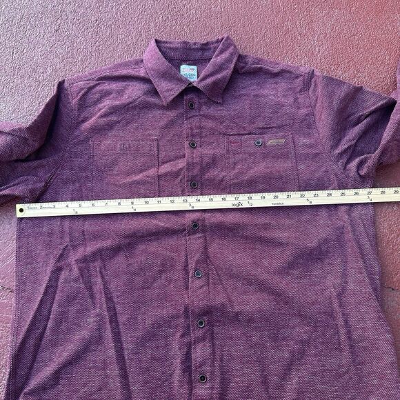 Dickies Men's Long Sleeve Workshirt WINE JQRD DOTS Size 2XL(50-52) DIC55037GD - Picture 5 of 8